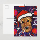 CARTE POSTALE TERRIER AIREDALE       (Devant / Derrière)