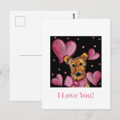 CARTE POSTALE TERRIER AIREDALE   (Devant / Derrière)