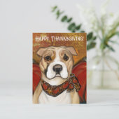 CARTE POSTALE TERRIER AMÉRICAIN DU STAFFORDSHIRE (Debout devant)