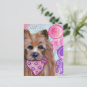 CARTE POSTALE TERRIER AUSTRALIEN   (Debout devant)