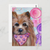 CARTE POSTALE TERRIER AUSTRALIEN (Devant / Derrière)