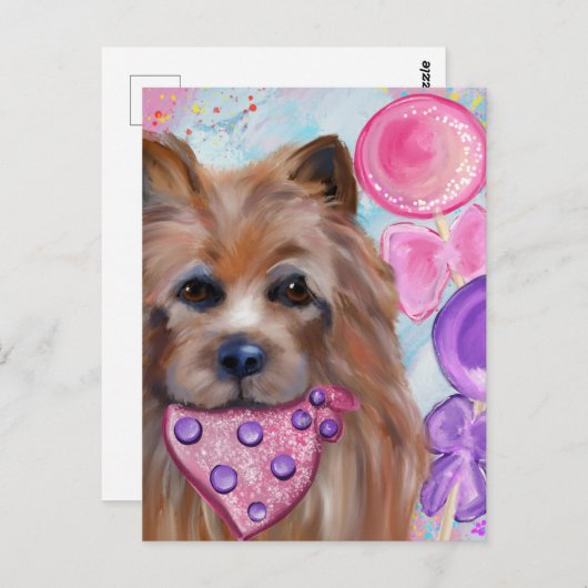 CARTE POSTALE TERRIER AUSTRALIEN   (Devant / Derrière)