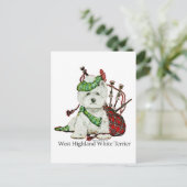 Carte Postale Terrier de West Highland (Debout devant)