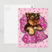 CARTE POSTALE TERRIER DU YORKSHIRE (Devant / Derrière)