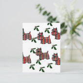 CARTE POSTALE TERRIER ÉCOSSAIS (Debout devant)