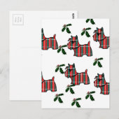 CARTE POSTALE TERRIER ÉCOSSAIS (Devant / Derrière)