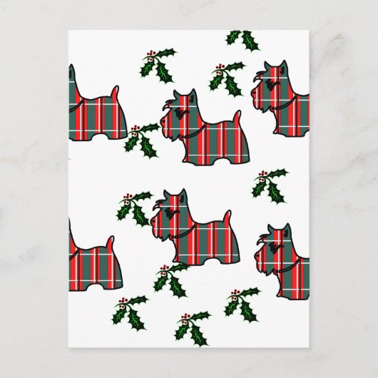 CARTE POSTALE TERRIER ÉCOSSAIS (Devant)