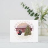 Carte Postale Terrier écossais en hiver (Debout devant)