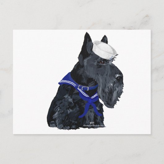 Carte Postale Terrier Écossais Marin (Devant)
