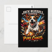 Carte Postale Terrier Jack Russell (Devant / Derrière)