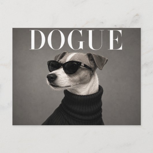 Carte Postale Térrier Jack Russell de luxe (Devant)