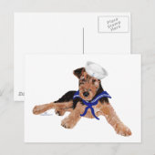 Carte Postale Térrier Sailor Boy (Devant / Derrière)