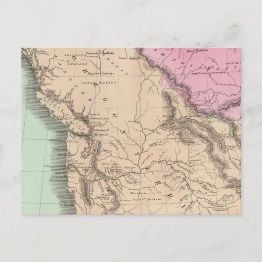 Carte Postale Territoire de l'Oregon (Devant)