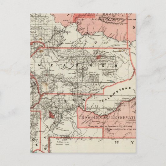 Carte Postale Territoire du Montana (Devant)