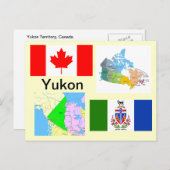 Carte Postale Territoire du Yukon Canada (Devant / Derrière)