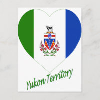 Territoire du Yukon Indicateur Coeur avec nom