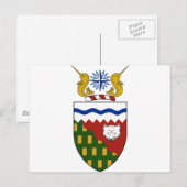 Carte Postale Territoires du Nord-Ouest (Canada) Armoiries (Devant / Derrière)