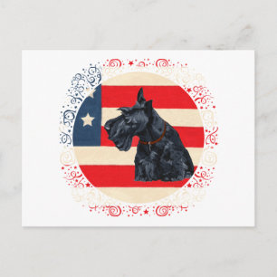 Carte Postale Tervueren Écossais Patriotique sur Drapeau