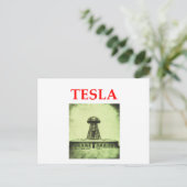 Carte Postale tesla (Debout devant)
