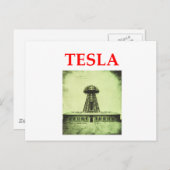 Carte Postale tesla (Devant / Derrière)
