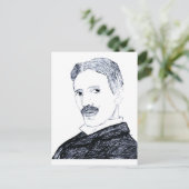 Carte Postale Tesla (Debout devant)