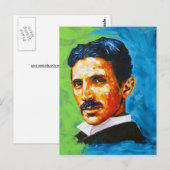 Carte Postale Tesla (Devant / Derrière)