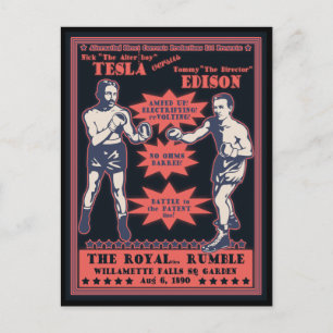 Carte Postale Tesla c. Edison