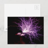 Carte Postale Tesla Coil Plasma (Devant / Derrière)