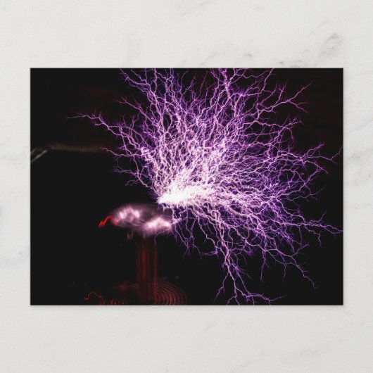 Carte Postale Tesla Coil Plasma (Devant)
