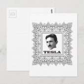 Carte Postale tesla dans une boîte (Devant / Derrière)