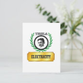 Carte Postale tesla d'électricité (Debout devant)