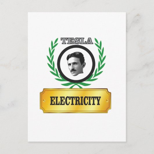 Carte Postale tesla d'électricité (Devant)