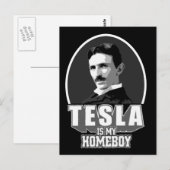 Carte Postale Tesla est ma mère (Devant / Derrière)