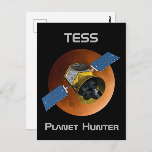 Carte Postale TESS Planet Hunter Spacecraft (Devant / Derrière)