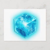 Carte Postale Tesseract, hypercube 4D, hypercube (Devant)