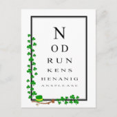 Carte Postale Test amusant pour les yeux Pas de frasques ivres s (Devant)