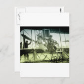 Carte Postale Test d'avion ancien (Devant / Derrière)