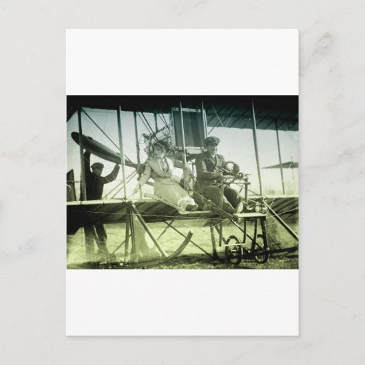Carte Postale Test d'avion ancien (Devant)