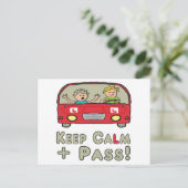 Carte Postale Test de conduite calme (Debout devant)