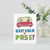 Carte Postale Test de conduite calme (Debout devant)