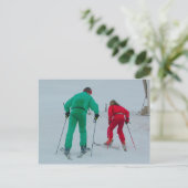 Carte Postale Test de la neige (Debout devant)