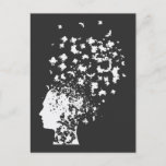 Carte Postale Test de psychologie Rorschach Card Mind Inkblot<br><div class="desc">Esprit et psychologie,  Rorschach,  carte Rorschach,  psyché humain,  psychothérapie,  art scientifique,  affiche psychiatrique,  don psychiatrique,  test d'encre</div>