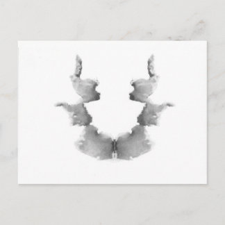 Carte Postale Test de Rorschach Planches de taches d'encre Planc