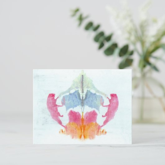 Carte Postale Test Inkblot Rorschach (Debout devant)