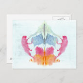 Carte Postale Test Inkblot Rorschach (Devant / Derrière)
