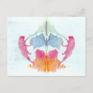 Carte Postale Test Inkblot Rorschach