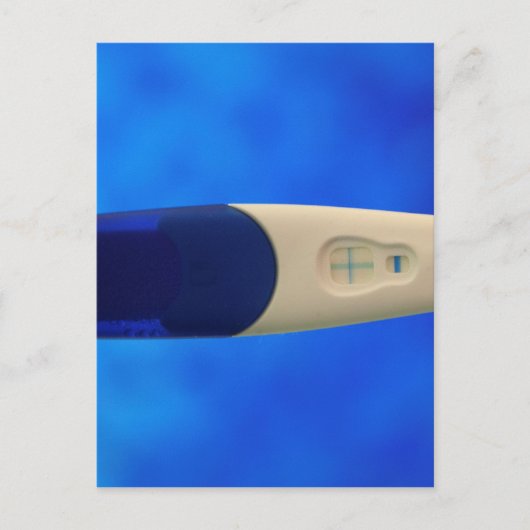 Carte Postale Test positif de grossesse (Devant)