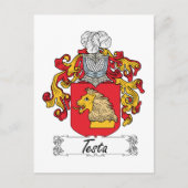 Carte Postale Testa Family Crest (Devant)