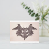Carte Postale Tests Rorschach Encre Blots Plaque 1 Bat, Moth (Debout devant)