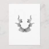 Carte Postale Tests Rorschach Encre Blots Plaque 7 Têtes Visages (Devant)